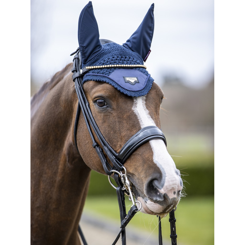 LeMieux Loire Fly Hood - Navy-1